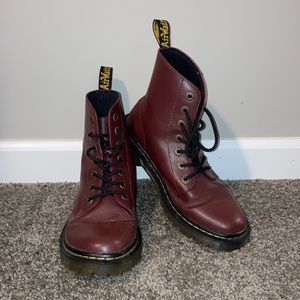 Dr.Marten Cherry Red Luana Boots size 8